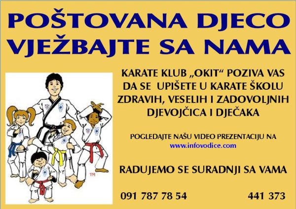 Karate klub Okit plakat